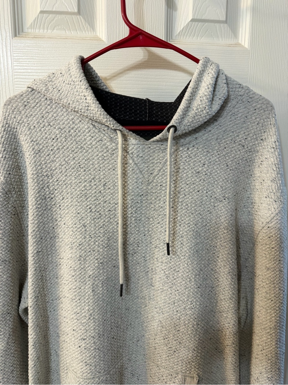 Redmond Clothing Outfitters Men's Hooded Knit Pullover Hoodie - Oatmeal Large